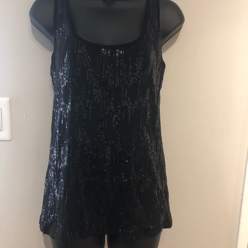 Calvin Klein sleeveless top with sequins